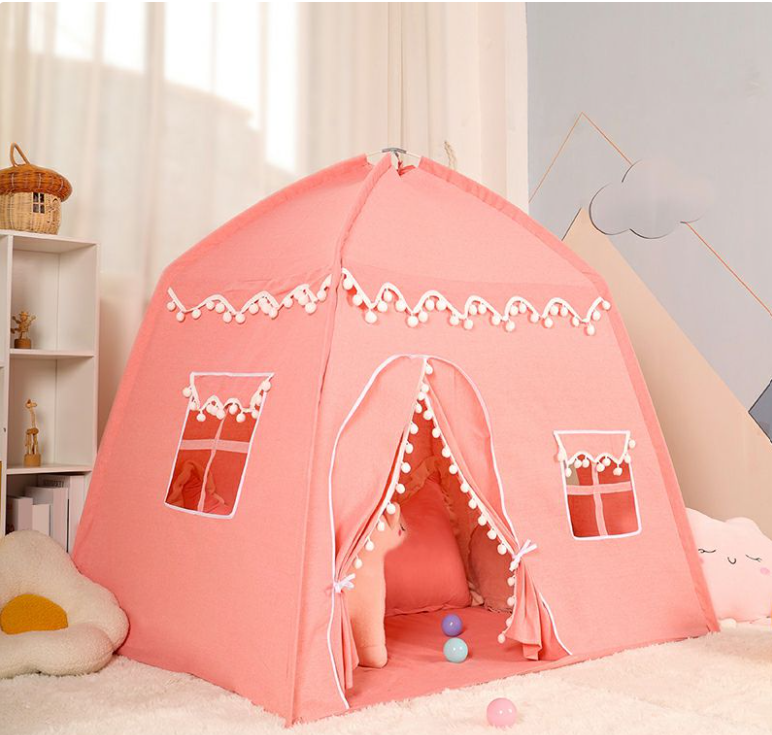 Tente Fille Maison Rose
