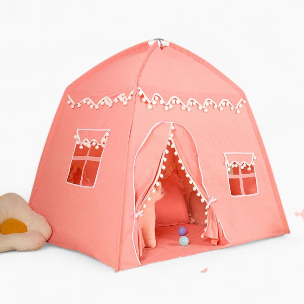 Tente Fille Maison Rose