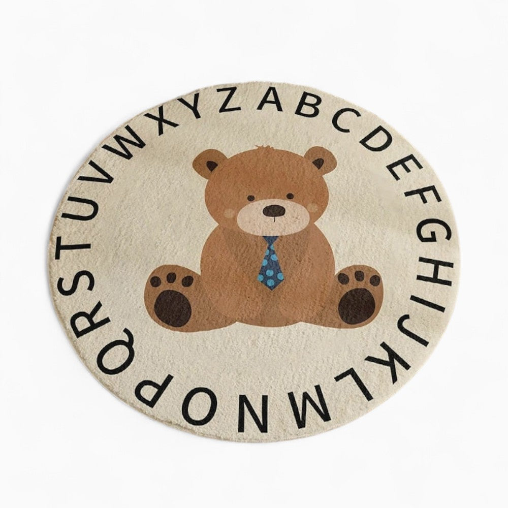 Tapis Ourson Chambre Bébé Avec Alphabet