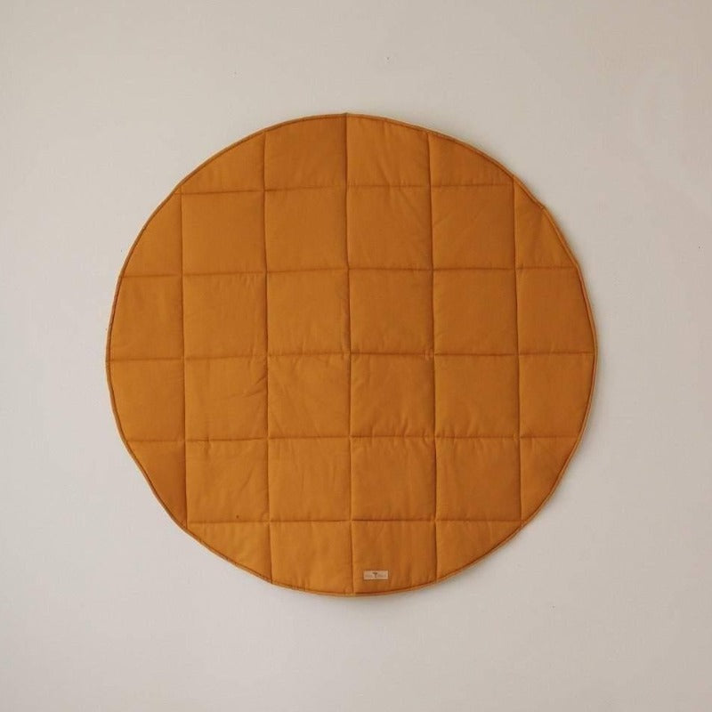 Tapis Rond En Coton “Ocre”