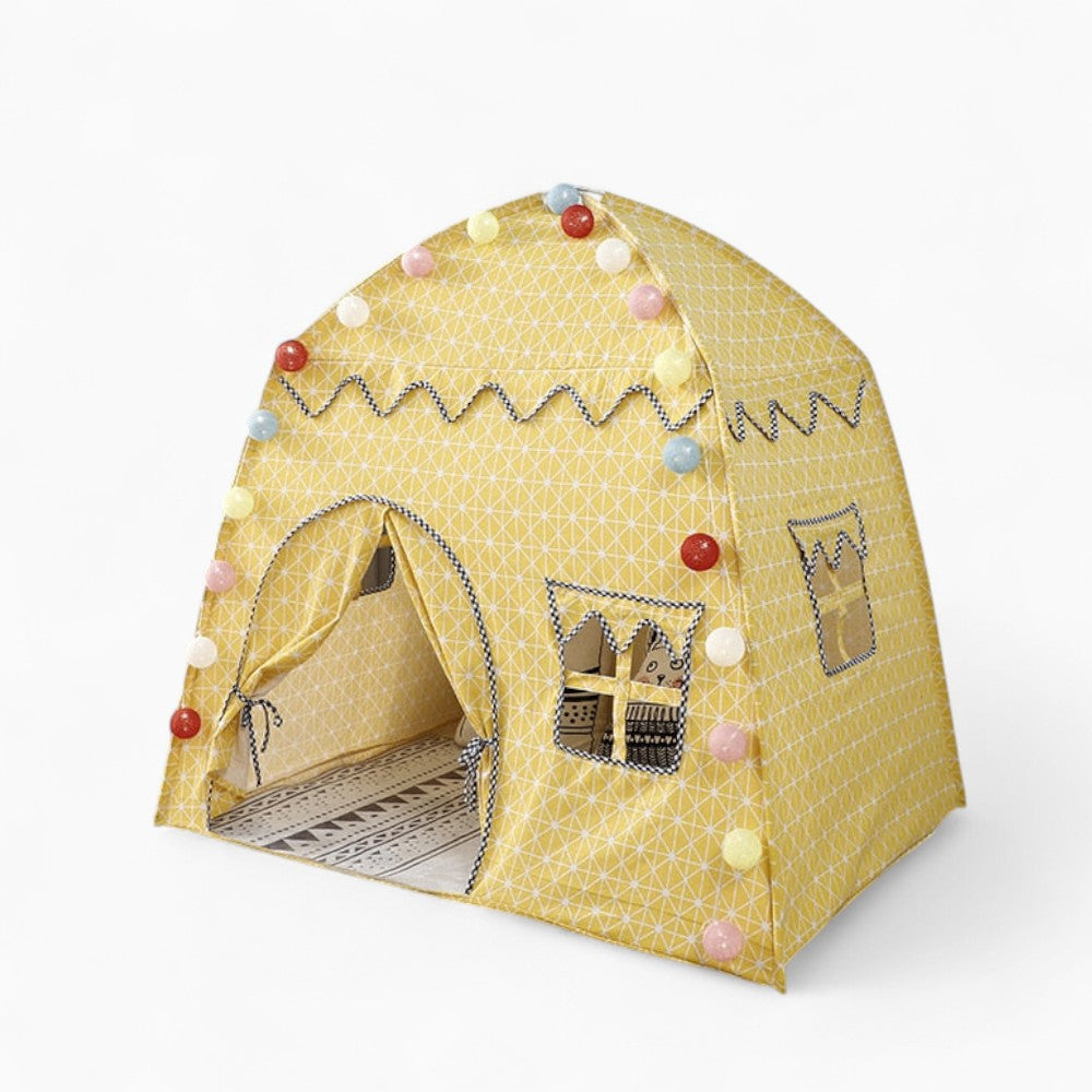 Tente Maison Enfant Jaune