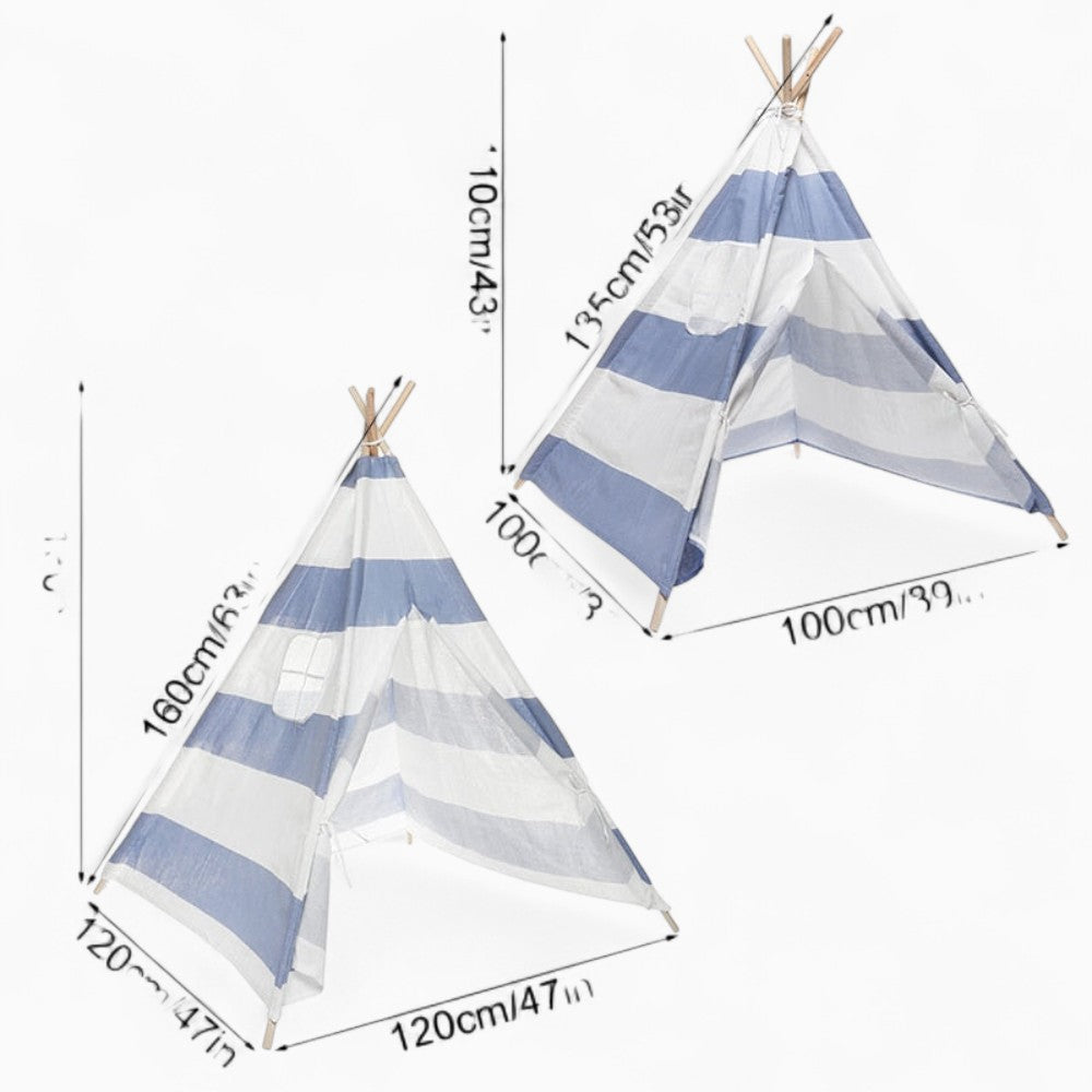 Tipi Garçon Bleu Et Blanc