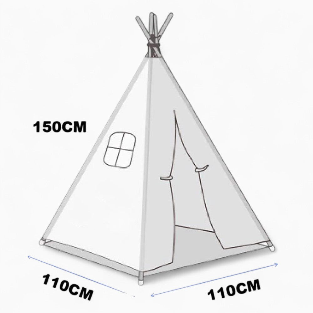 Tipi Gris Avec Étoiles