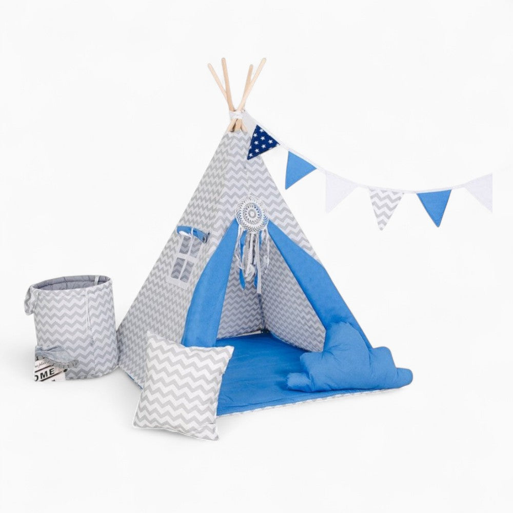 Tipi Garçon Gris et Bleu