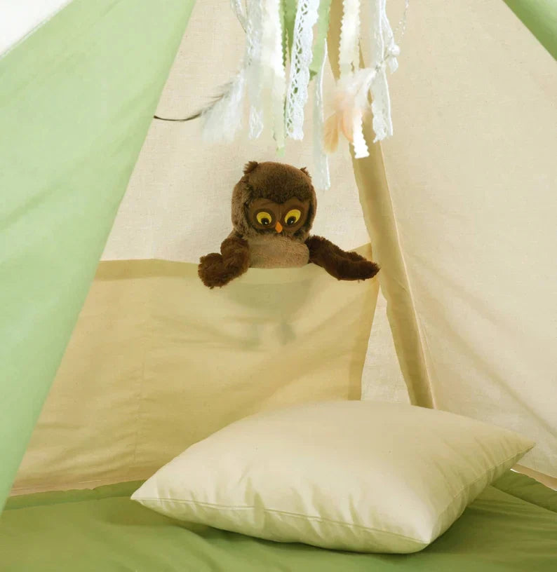 Tipi Enfant Bicolore Blanc Et Vert