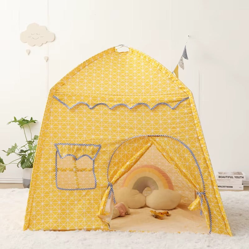 Tente Maison Enfant Jaune