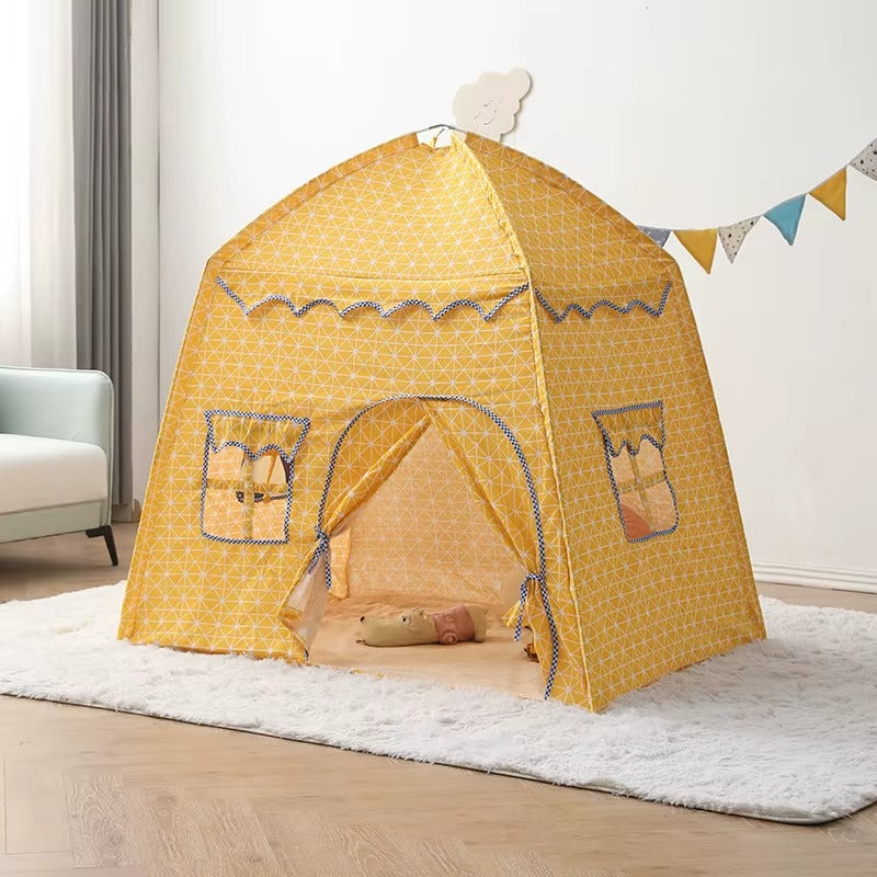 Tente Maison Enfant Jaune