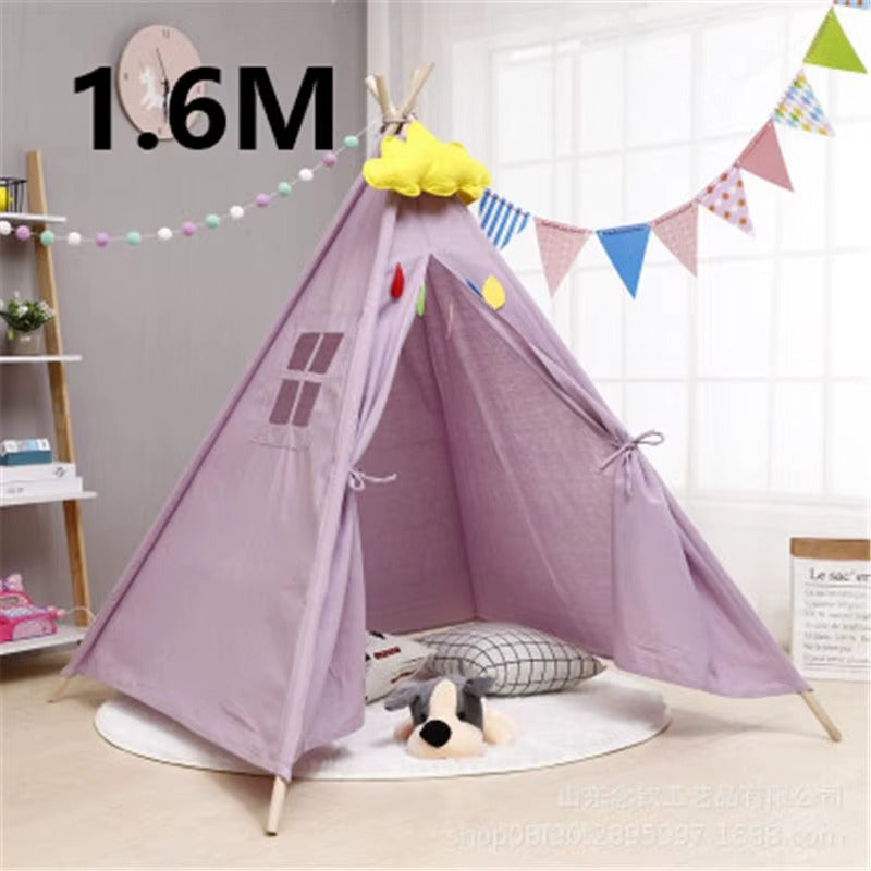 Tipi Fille Tissu Violet