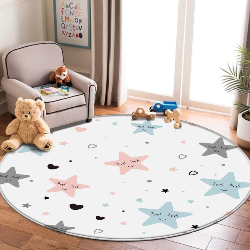 Tapis Chambre De Bébé Avec Étoiles