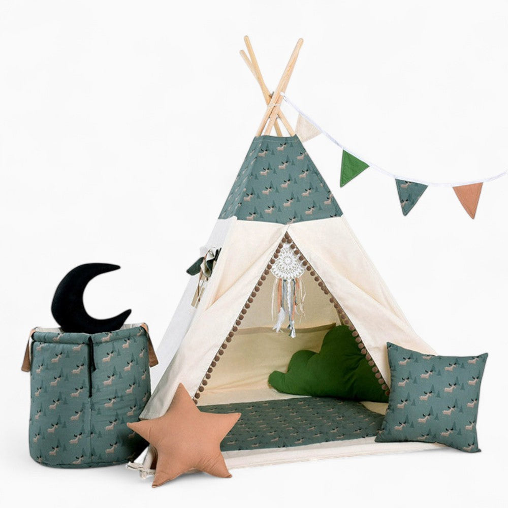 Tipi Enfant Avec Motifs Cerfs