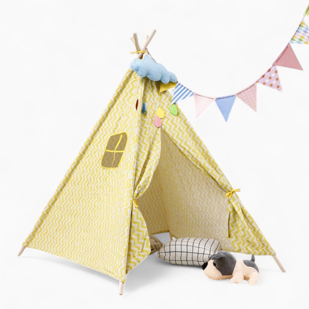 Tipi Enfant Rayure Jaune