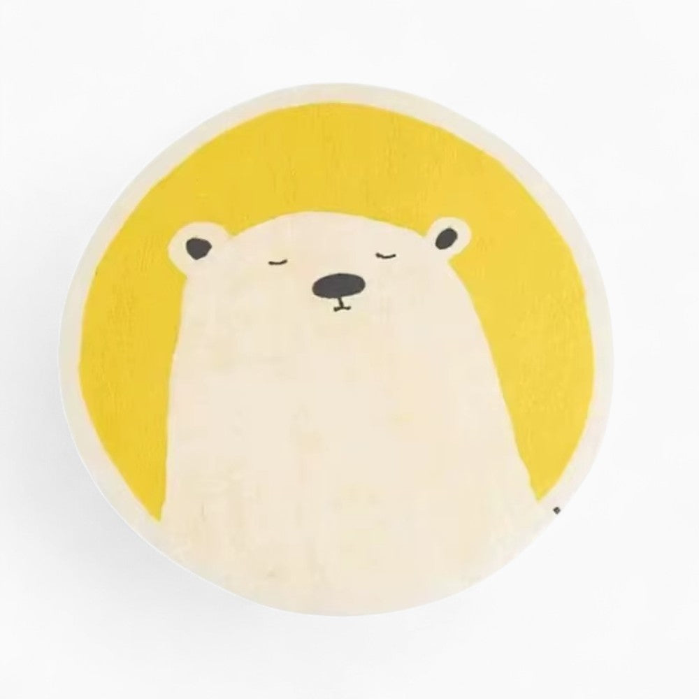 Tapis Ours Blanc Douceur Polaire